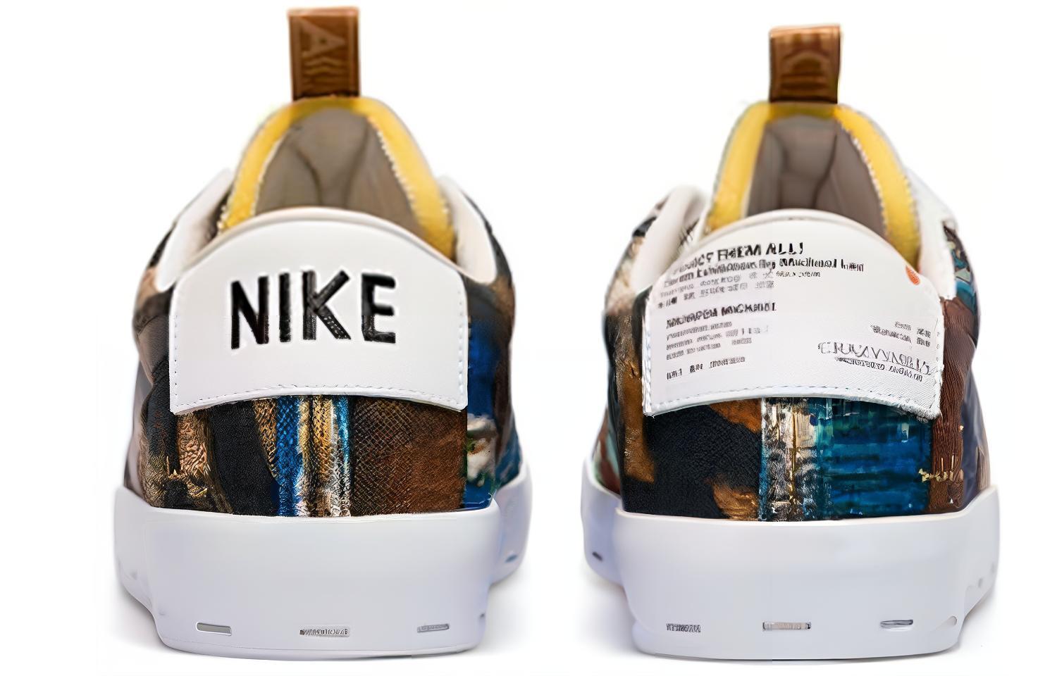 Кроссовки Michael Lau x Nike Blazer SB (разноцветные) — фото 4
