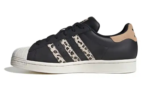 Adidas Wmns Superstar 'Black Beige Leopard' Women's