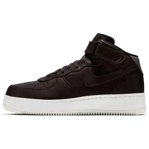 Nike Air Force 1 Cushioning Abrasion Resistant Cushioning, Wear Resistant Mid top Skateboard Shoes Unisex Black
