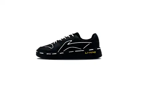 Li Ning Slip Resistant Abrasion Resistant Slip Resistant Abrasion Resistant Low top Skateboard Shoes Men's Black