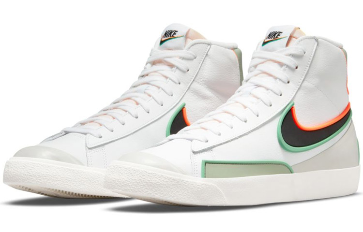 Кроссовки Nike Blazer 77 (бело-серые) — фото 3