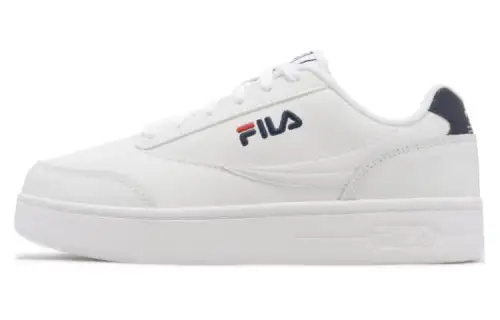 FILA Coutr Lu Coverage Abrasion Resistant Low top Skateboard Shoes Unisex White