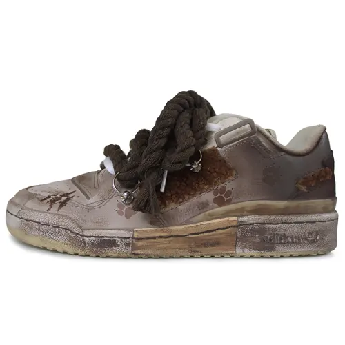 Adidas Originals FORUM Dirty Bear Low top Skateboard Shoes Unisex Brown