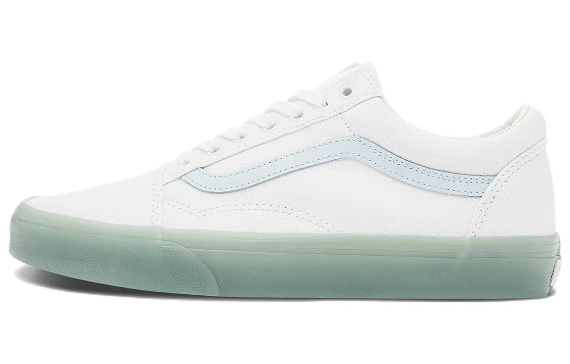 Vans Canvas Abrasion Resistant Lightweight Low top Skateboard Shoes Unisex Milk Blue