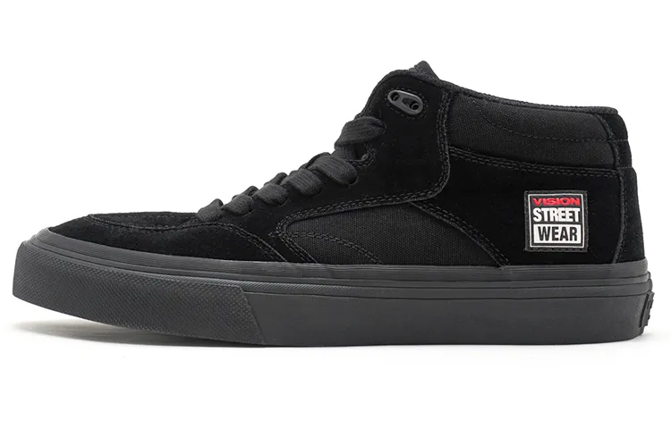 Vision Street Wear Concave Mid top Skateboard Shoes Unisex Black Warrior