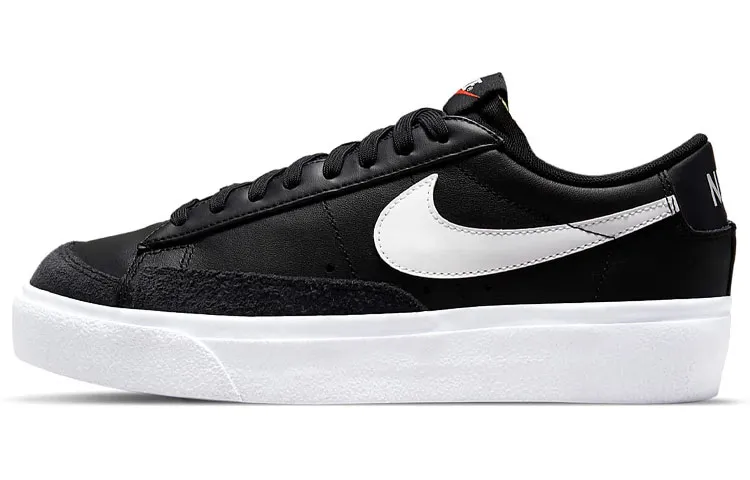 Nike Blazer Low Platform Black White Women's