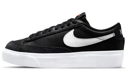 Nike Blazer Low Platform Black White Women's