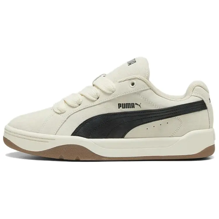 PUMA Park Lifestyle Cow Split Leather Low top Skateboard Shoes Unisex Beige