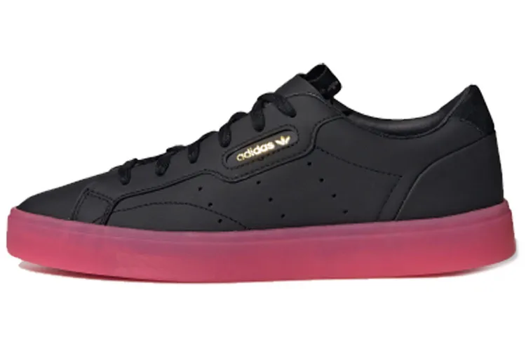 Adidas Originals Sleek Low top Skateboard Shoes Women's Black Pink