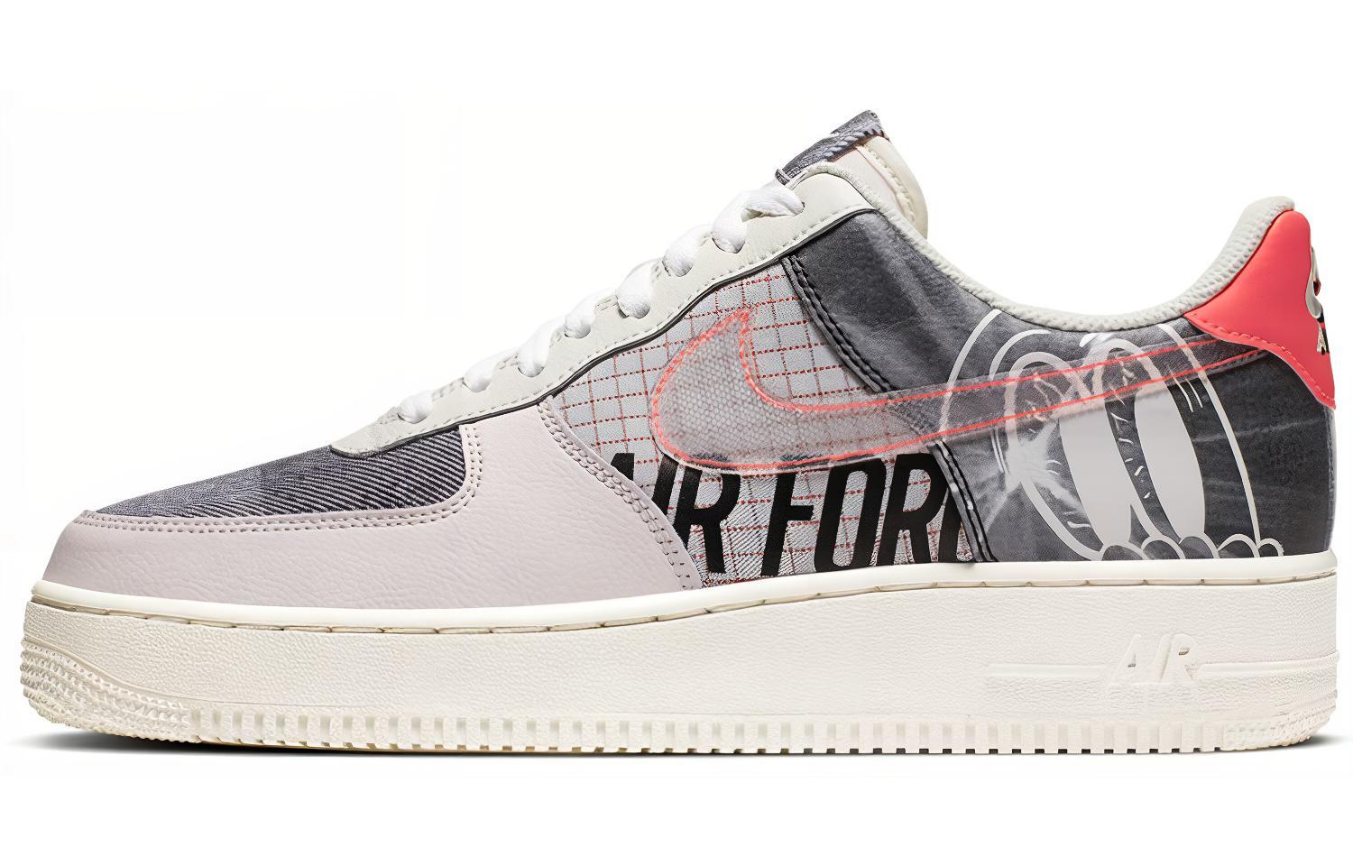 Кеды Nike Air Force 1 07 PRM 2 (бело-серый) — Серыйбелый — фото 1