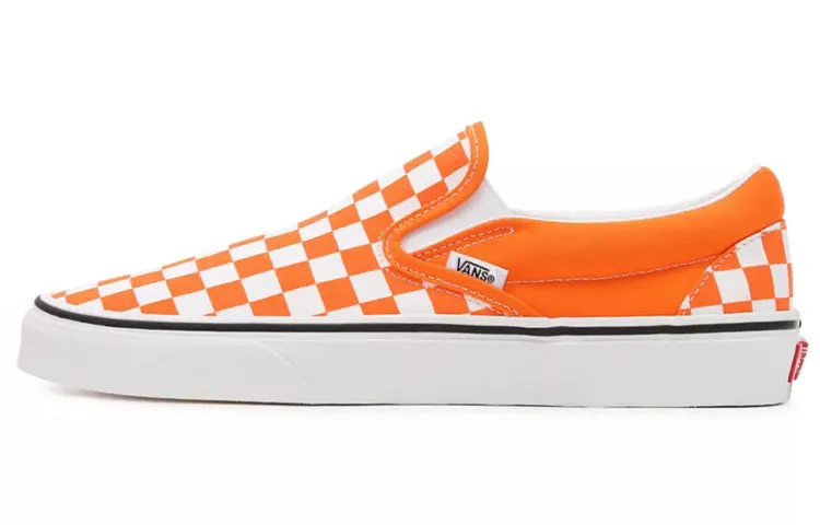 Slip-On Classic Vans 'Orange Tiger Checkerboard'