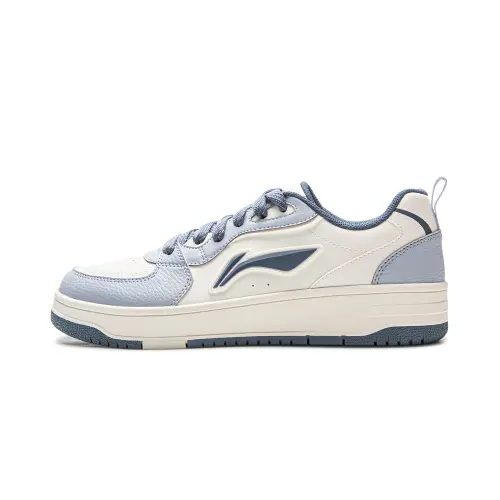 Li Ning Tianji Soft Low top Skateboard Shoes Men's White Blue