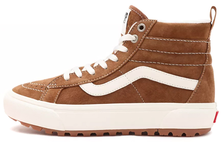 Кеды Vans Sk8-Hi Mte-1 (коричнево-белые)