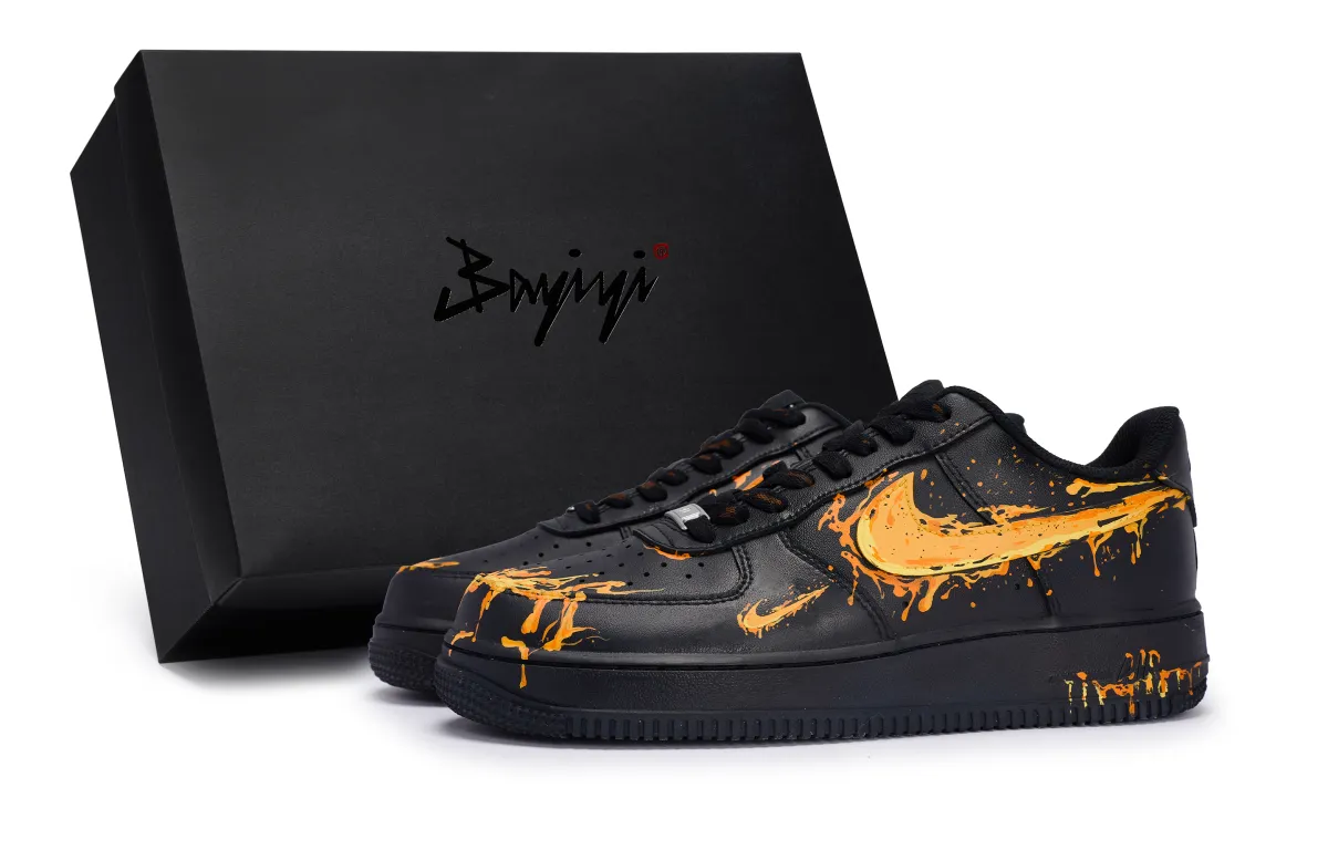 Nike Air Force 1 07 811 Manufacturing, Volcano Lava, Special Shoe Box Slip Resistant Abrasion Resistant