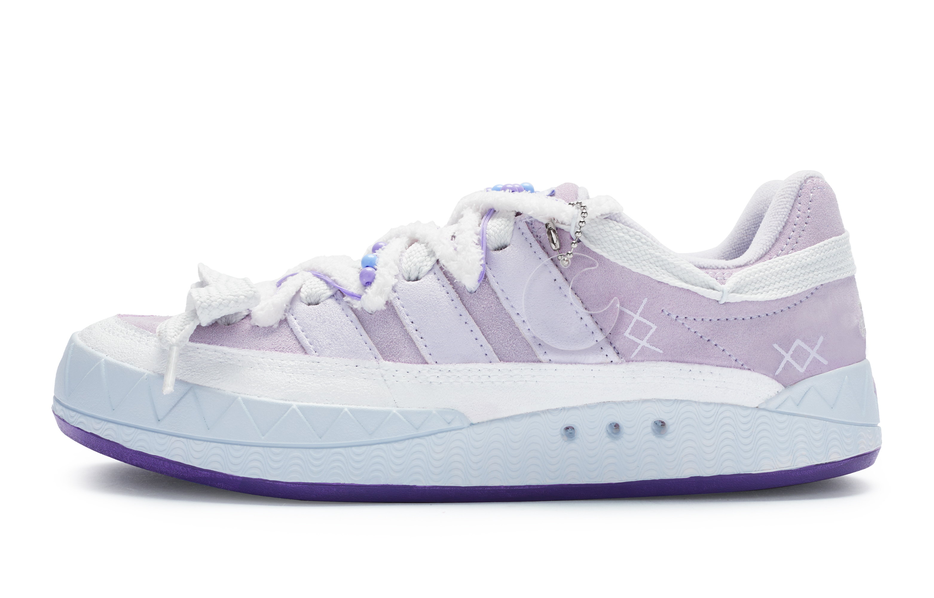 Adidas Originals Adimatic Low top Skateboard Shoes Unisex Light Purple White