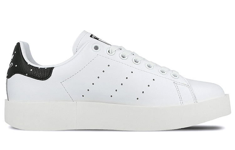 Женские кеды adidas Stan Smith Bold (черно-белые) — Чёрныйбелый — фото 2