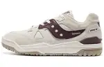 Saucony CROSS 90 Comfortable Slip Resistant Cushioning Low top Skateboard Shoes Unisex White Dark Red