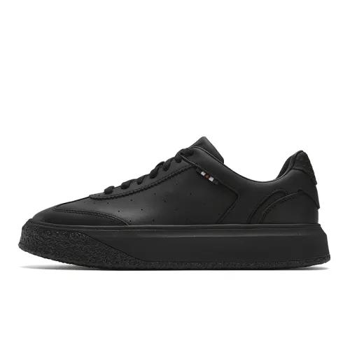 FILA OLIMPICA Abrasion Resistant Abrasion Resistant Low top Skateboard Shoes Men's Black