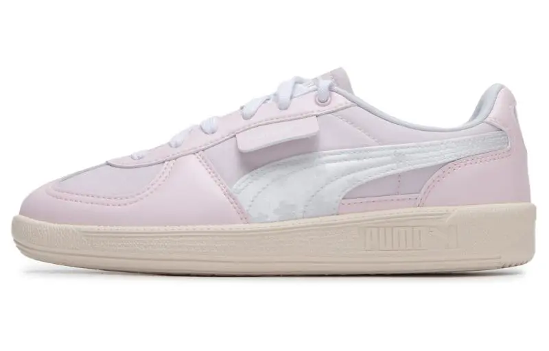 PUMA Palermo Textile, Artificial Leather Cushioning Low top German Army Trainers Women's Pink White