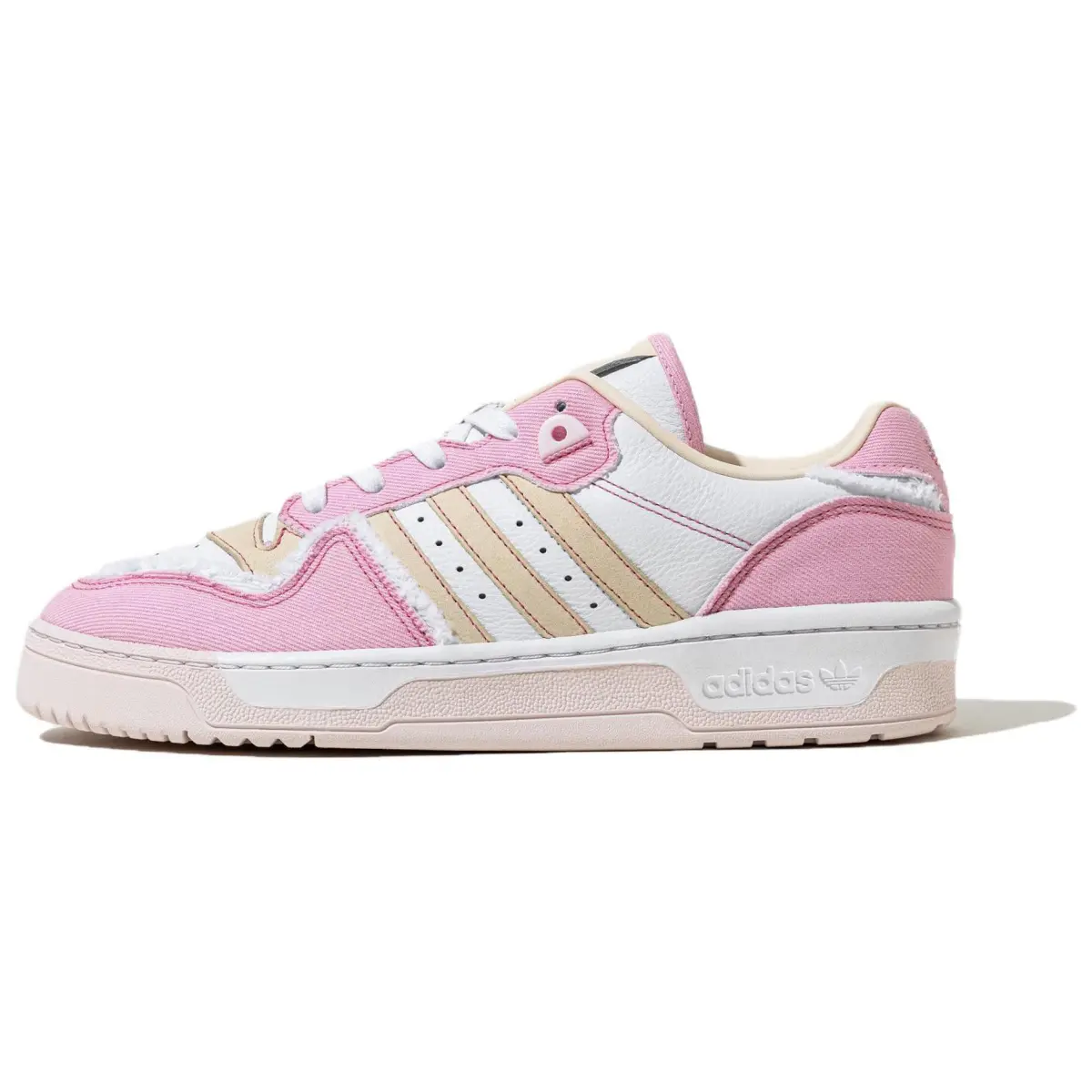 Adidas Originals Rivalry Low top Skateboard Shoes Women's Pink Yellow White