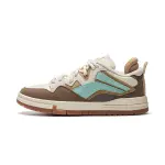 Li Ning Slip Resistant Cushioning Low top Skateboard Shoes Women's Brown Gray Green