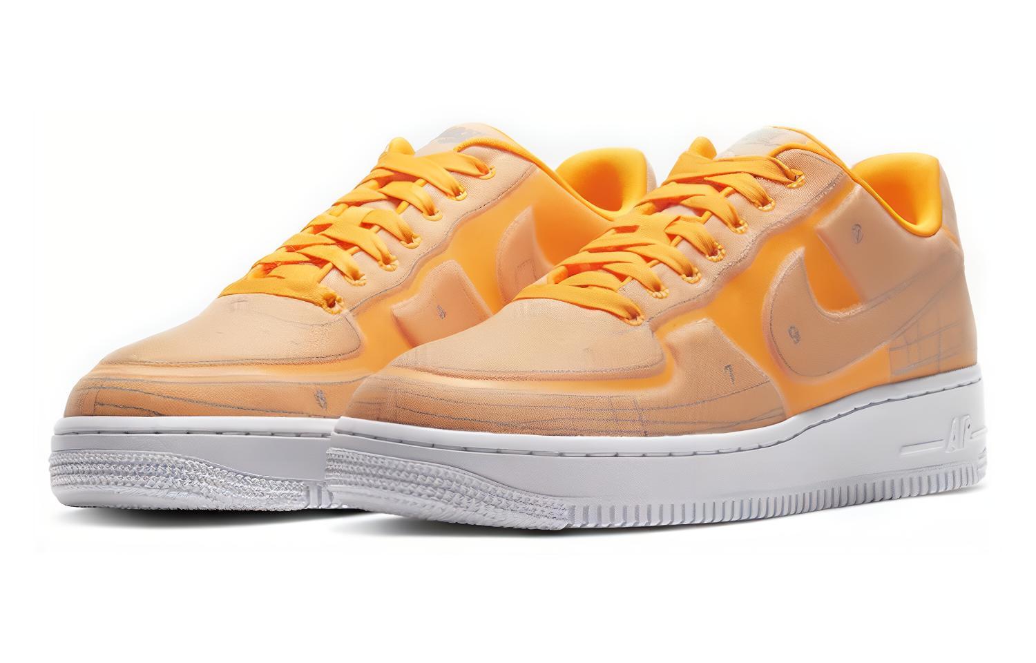 Женские кеды Nike Air Force 1 07 LX Laser Orange (оранжевые) — фото 3