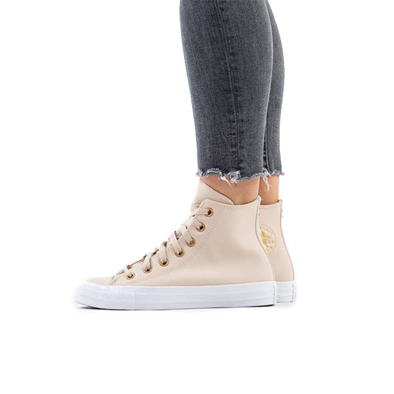 Женские кеды Converse Chuck Taylor All Star (молочно-коричневые) — 奶白棕色 — фото 6