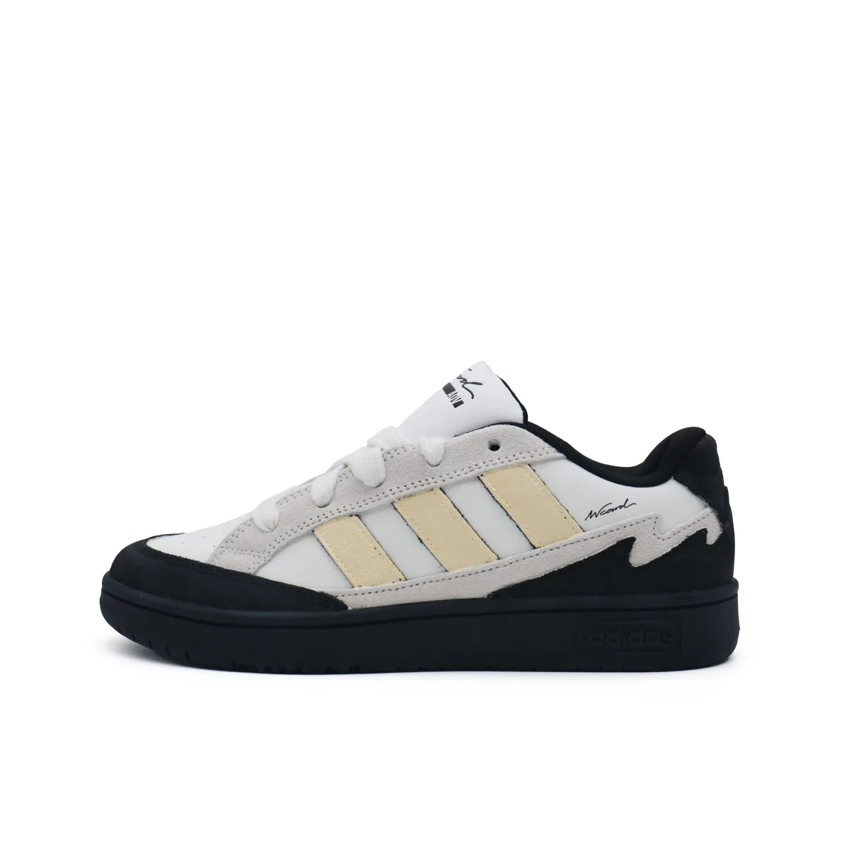 Adidas WCARD ADV Abrasion Resistant Low top Skateboard Shoes Unisex White Gray Black