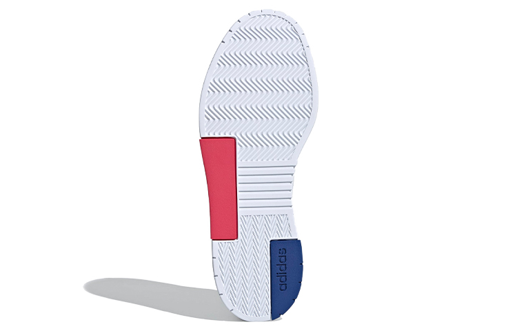 Мужские кеды adidas neo Courtmaster (бежево-белые с серым, красным и синим) — Бежевыйбелый / серый / красный / синий — фото 6