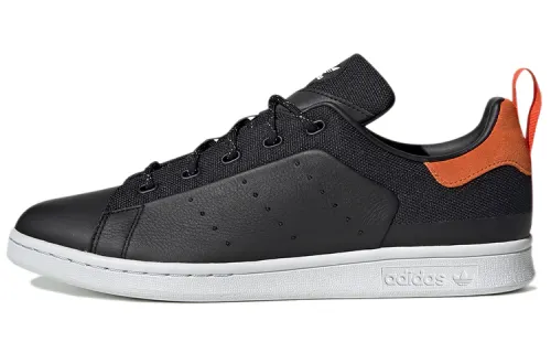 Adidas Originals Stan Smith Lightweight Cozy Casual Skate Shoes Black Orange Unisex 'Black Orange'
