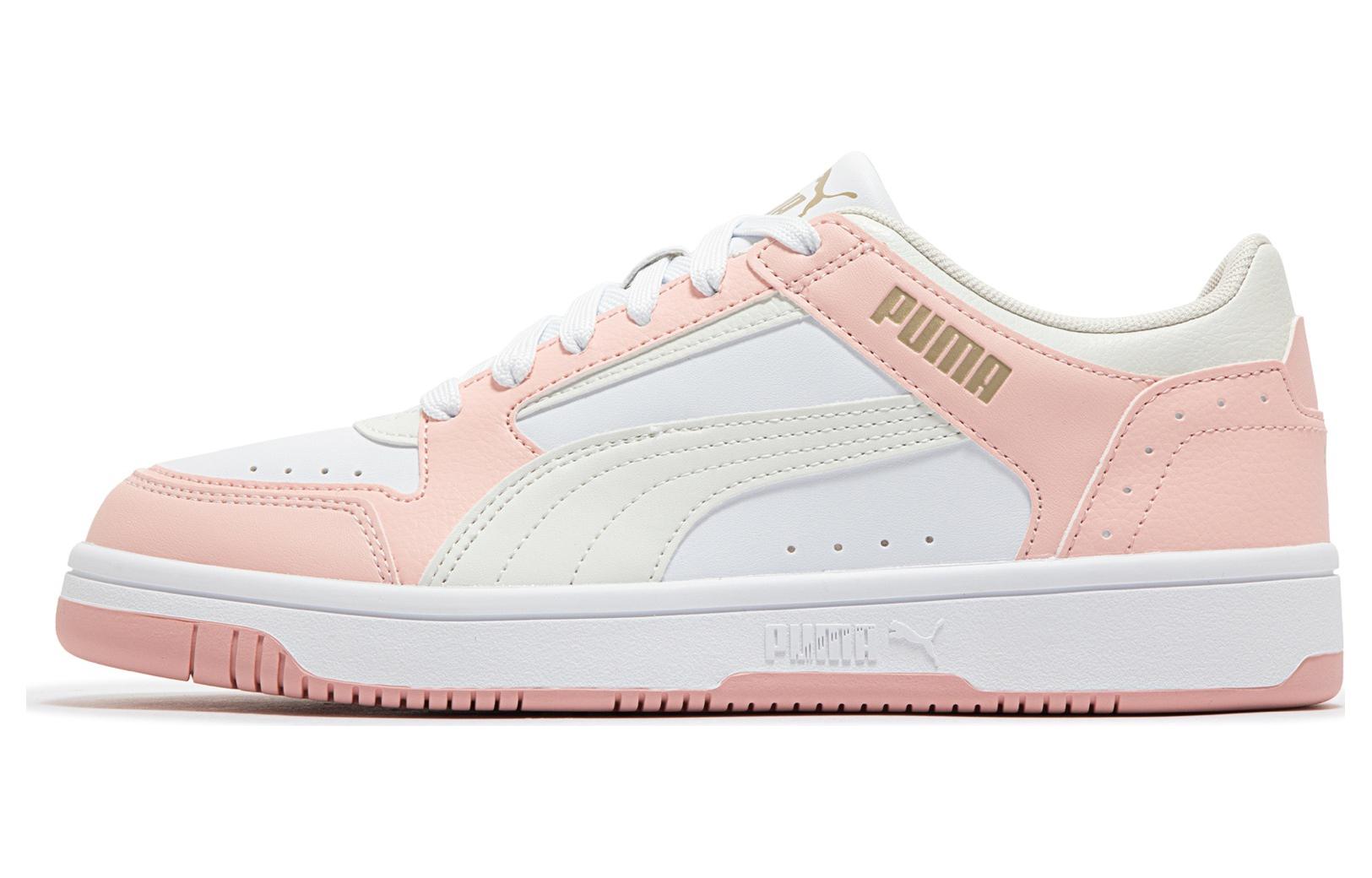 PUMA Rebound Joy Comfortable Cushioning Low top Skateboard Shoes Unisex Pink White
