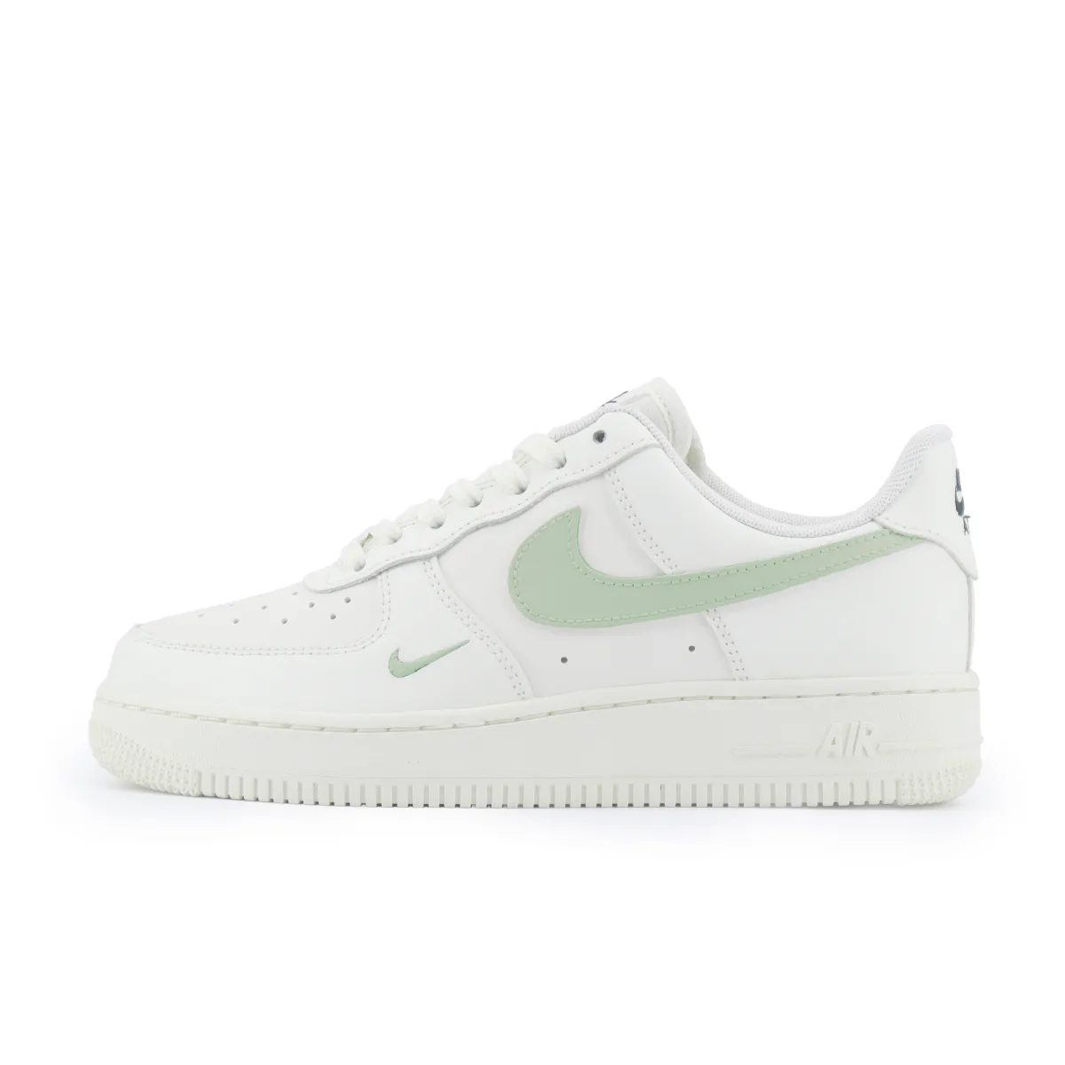 Nike Air Force 1 Leather Slip Resistant Abrasion Resistant Low top Skateboard Shoes Women's White Green
