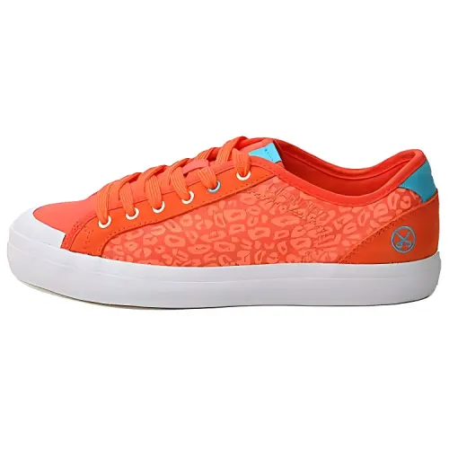 Li Ning Skateboard Shoes Women's Low Top Orange/White/Blue