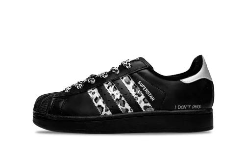Adidas Originals Superstar 2 Leopard Print Shell Headpiece Abrasion Resistant Low top Skateboard Shoes Unisex