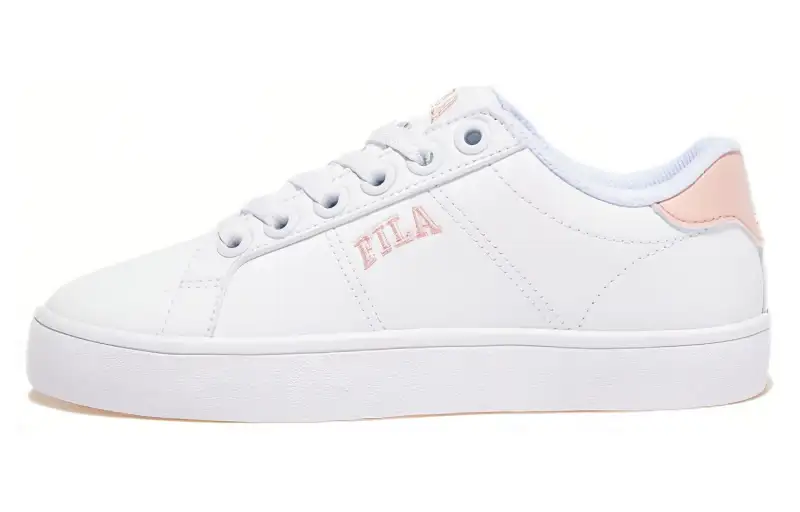 FILA Court Deluxe Low top Skateboard Shoes Unisex Pink White
