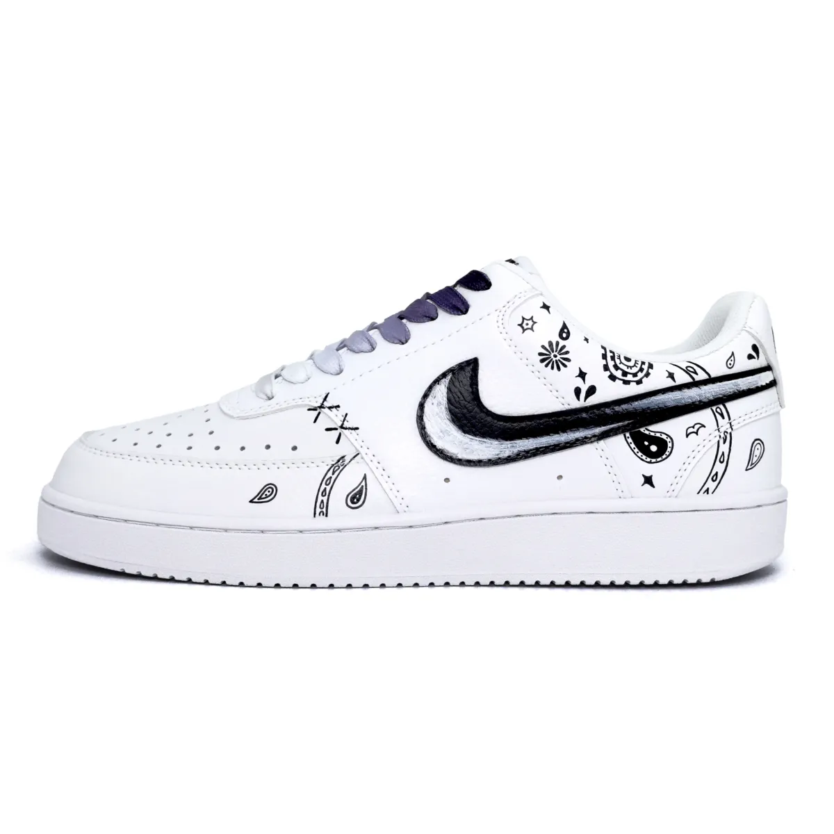 Nike Court Vision 1 Paisley Bandana Paisley Slip Resistant Abrasion Resistant Slip Resistant Abrasion Resistant Low top
