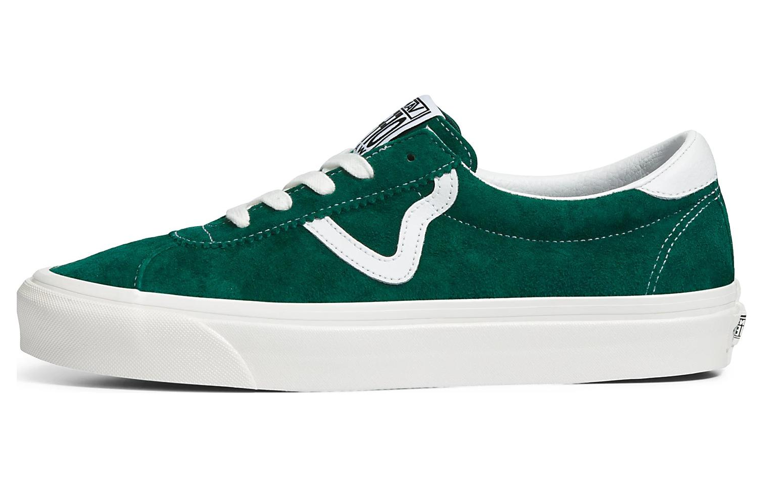 Кеды Vans Style 73 Pig Suede (зелено-белые)