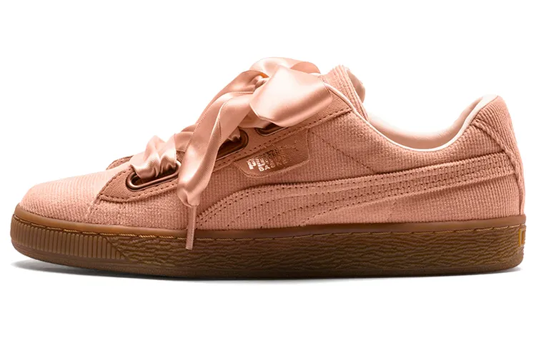 PUMA Basket Heart Corduroy 'Pink Brown' Women's