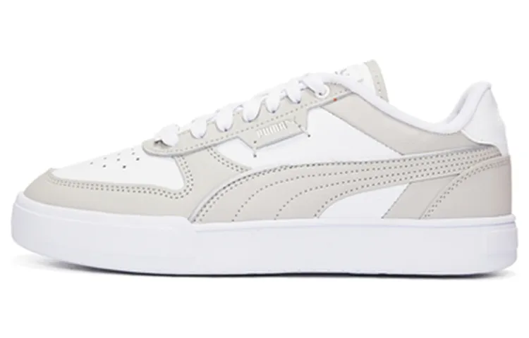 PUMA CAVEN DIME Leather Abrasion Resistant Low top Skateboard Shoes Unisex Gray White