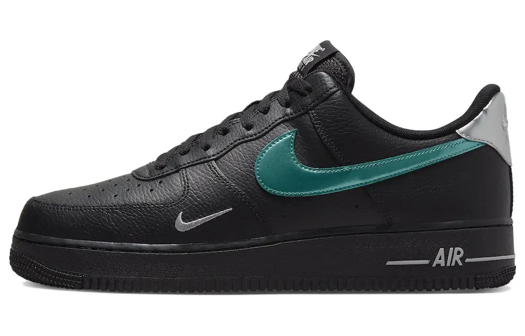Nike Air Force 1 '07 Low Black Blue Lightning