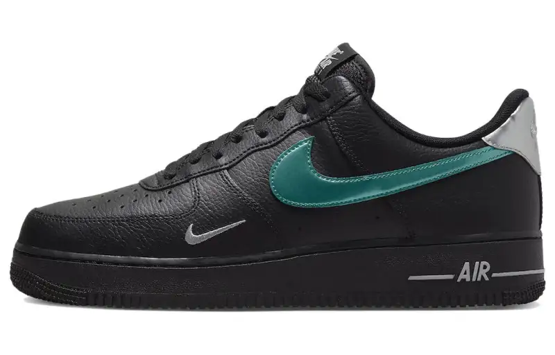 Nike Air Force 1 '07 Low Black Blue Lightning