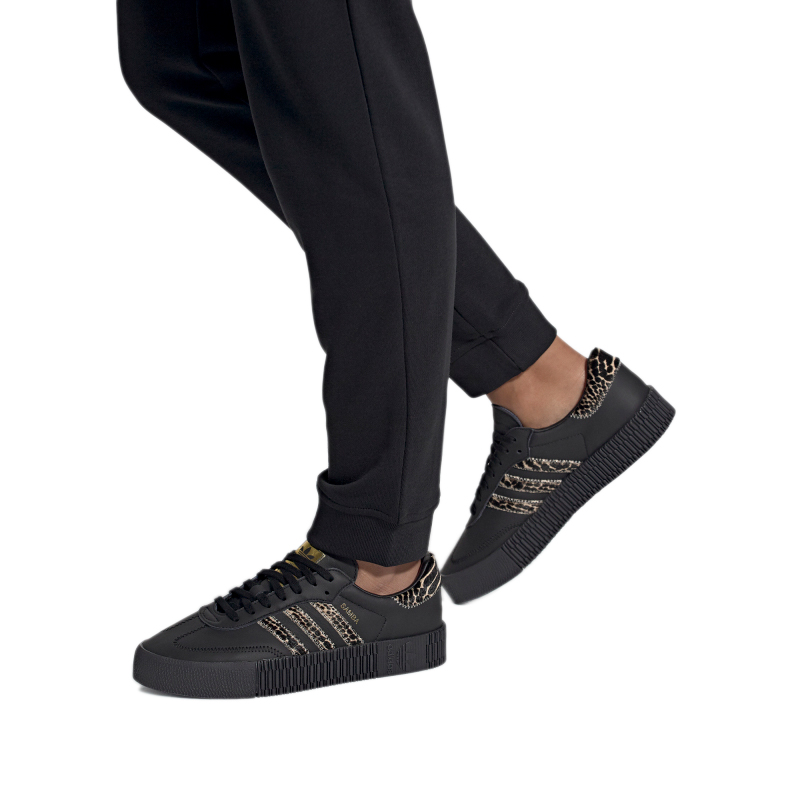 Женские кеды adidas originals Sambarose (черно-коричневые) — Чёрный / коричневый — фото 7