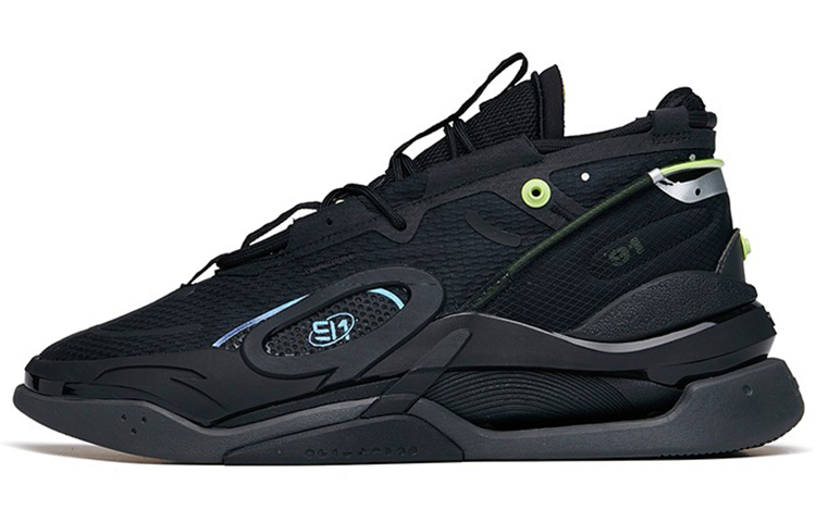 Anta AT91 Mid top Skateboard Shoes Men's Black