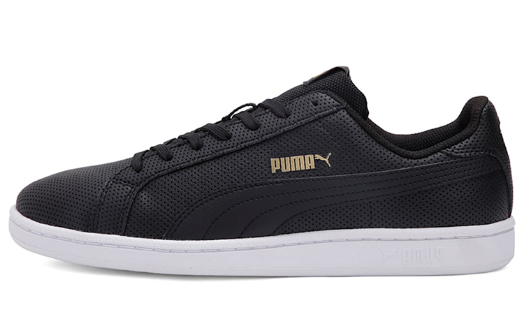Кеды PUMA Smash (черно-золотые) — фото 1