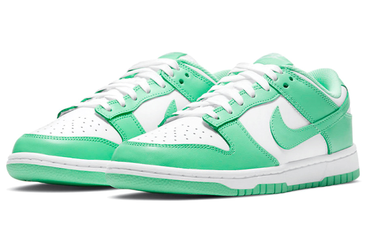 Женские кеды Nike Dunk Green Glow (зеленые) — фото 3