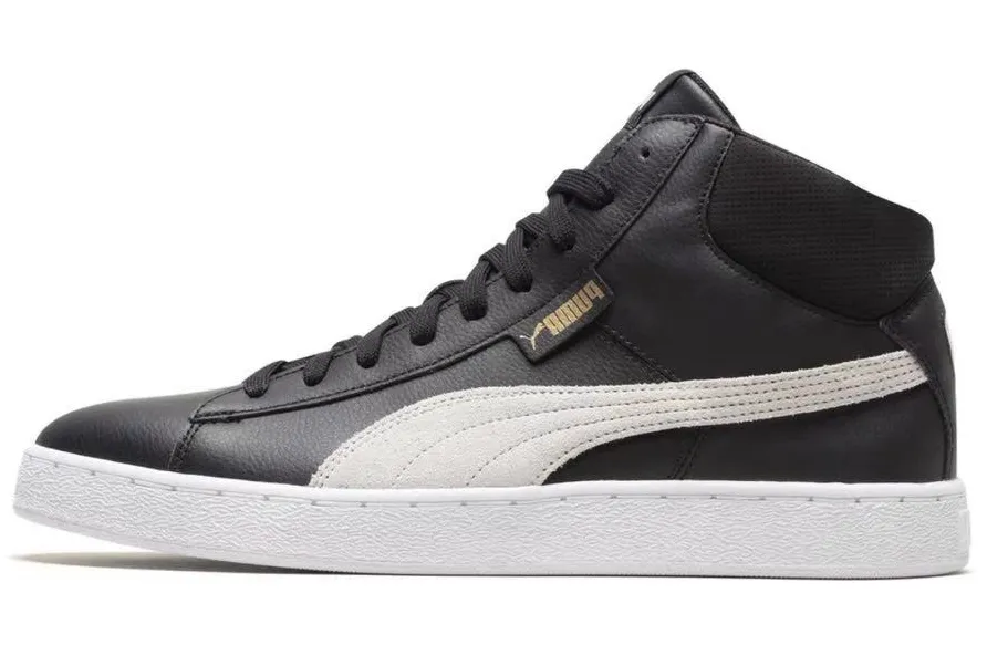 PUMA 1948 Mid L Basketball Comfortable Coverage Lightweight Mid top Skateboard Shoes Unisex Black