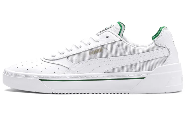 PUMA Cali Retro Low Top Skate Shoes White Green