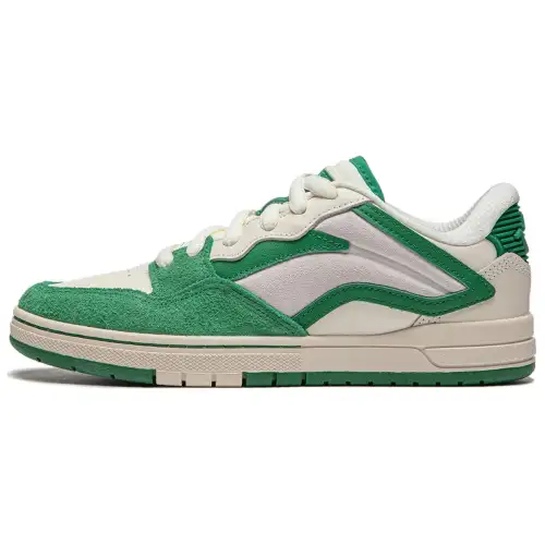 Li Ning Wave PROS Cushioning, Wear Resistant Low top Skateboard Shoes Women's White Green