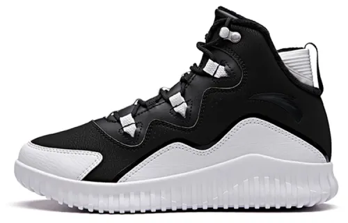 ANTA Skateboard Shoes Women's High Top White/Black