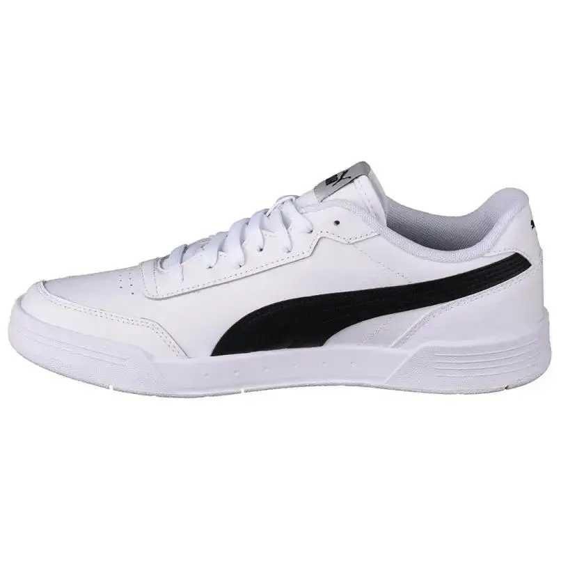 PUMA Caracal Leather Lightweight Low top Skateboard Shoes Unisex Black White